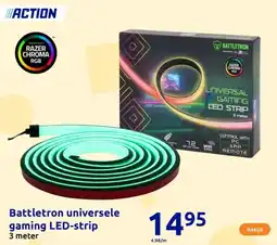 Action Battletron universele gaming LED strip aanbieding