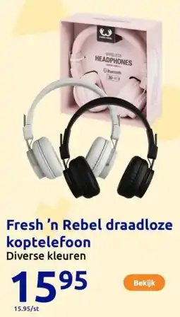 Action Fresh 'n Rebel draadloze koptelefoon aanbieding