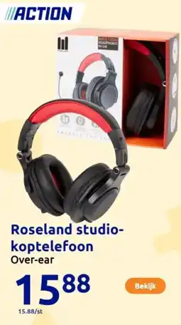 Action Roseland studio koptelefoon aanbieding