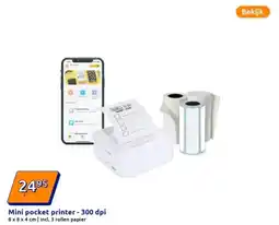 Action Mini pocket printer 300 dpi aanbieding