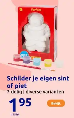 Action Schilder je eigen sint of piet aanbieding