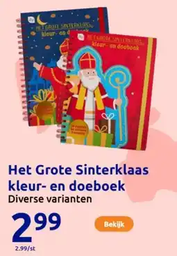 Action Het Grote Sinterklaas kleur en doeboek aanbieding