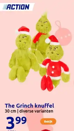 Action The Grinch knuffel aanbieding