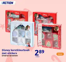 Action Disney kerstkleurboek met stickers aanbieding