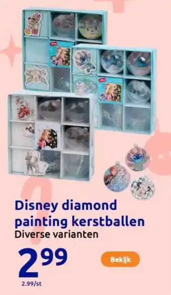 Disney diamond painting kerstballen