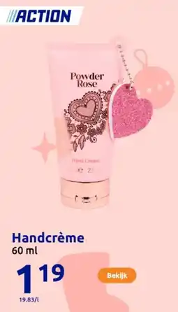 Action Hand Cream aanbieding