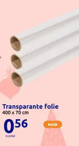 Action Transparante folie aanbieding