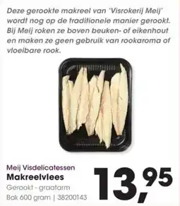 Hanos Meij Visdelicatessen Makreelvlees aanbieding