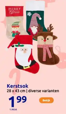 Action Kerstsok aanbieding