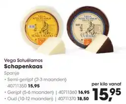 Hanos Vega Sotuélamos Schapenkaas aanbieding