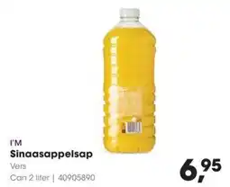 Hanos I'M Sinaasappelsap aanbieding