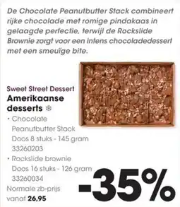 Hanos desserts Sweet Street Dessert Amerikaanse aanbieding