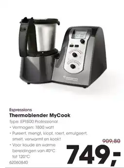 Hanos Espressions Thermoblender MyCook aanbieding