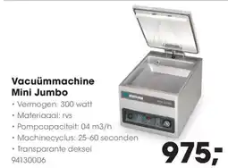Hanos Vacuümmachine Mini Jumbo aanbieding