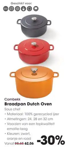 Hanos Combekk Braadpan Dutch Oven aanbieding