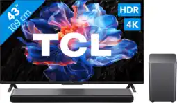 Coolblue TCL 43 LED P61K 4K (2025) + TCL S55H 2.1 Barre de Son aanbieding