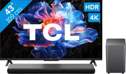 Coolblue TCL 43 LED P61K 4K (2025) + TCL S55H 2.1 Barre de Son aanbieding