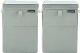 Coolblue Brabantia Corbeilles à Linge Green Lot de 2 aanbieding