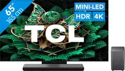Coolblue TCL 65 QD Mini-LED C71K 4K (2025) + TCL S55H 2.1 Barre de Son aanbieding