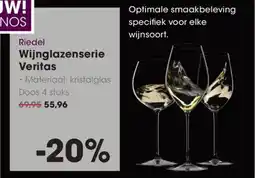 Hanos Riedel Wijnglazenserie Veritas aanbieding