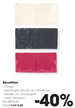 Hanos Servetten aanbieding