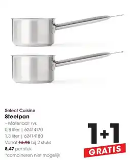 Hanos Select Cuisine Steelpan aanbieding