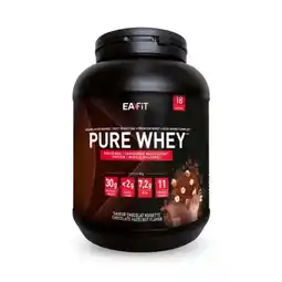 Decathlon Wei-eiwit - Pure Wei (850g) - Chocolade Hazelnoot aanbieding