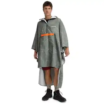 Decathlon Heren en Dames Wandelen Waterdichte wandelregenponcho Rinjani Green Groen aanbieding