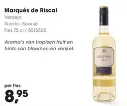 Hanos Marqués de Riscal aanbieding