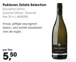 Hanos Puklavec Estate Selection aanbieding
