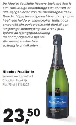 Hanos Nicolas Feuillatte aanbieding