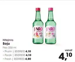 Hanos Hitejinro Soju aanbieding