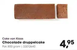 Hanos Cake van Klaas Chocolade Druppelcake aanbieding