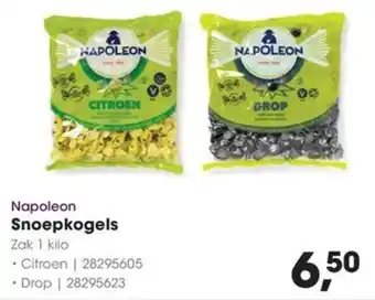 Hanos Napoleon Snoepkogels aanbieding