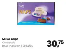 Hanos Milka Naps aanbieding
