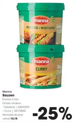 Hanos Manna Sauzen aanbieding