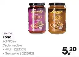 Hanos Lacroix Fond aanbieding