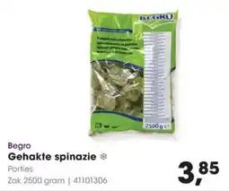 Hanos Begro Gehakte Spinazie aanbieding