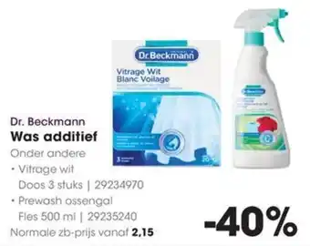 Hanos Dr. Beckmann Was Additief aanbieding