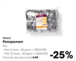 Hanos Select Pansponzen aanbieding