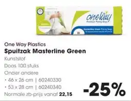 Hanos One Way Plastics Spuitzak Masterline Green aanbieding