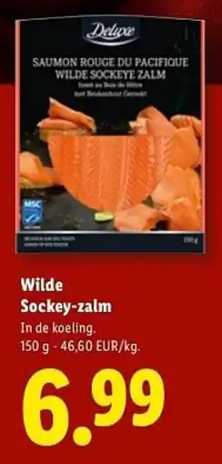 Lidl Wilde Sockey Zalm aanbieding