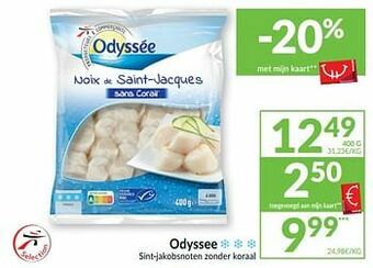Intermarché Odyssee sint-jakobsnoten zonder koraal aanbieding