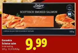 Lidl Gerookte Schotse zalm aanbieding