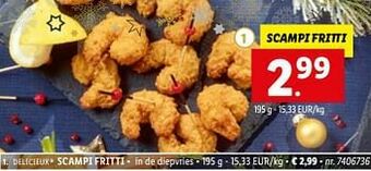 Lidl Scampi fritti aanbieding