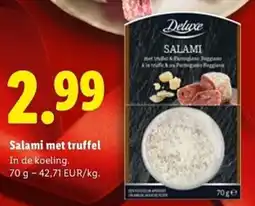 Lidl Salami met Truffel aanbieding