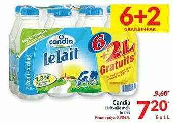 Intermarché Candia halfvolle melk aanbieding