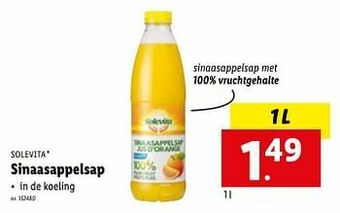 Lidl Sinaasappelsap aanbieding