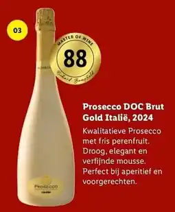 Lidl Prosecco DOC Brut Gold aanbieding