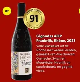 Lidl Gigondas AOP aanbieding